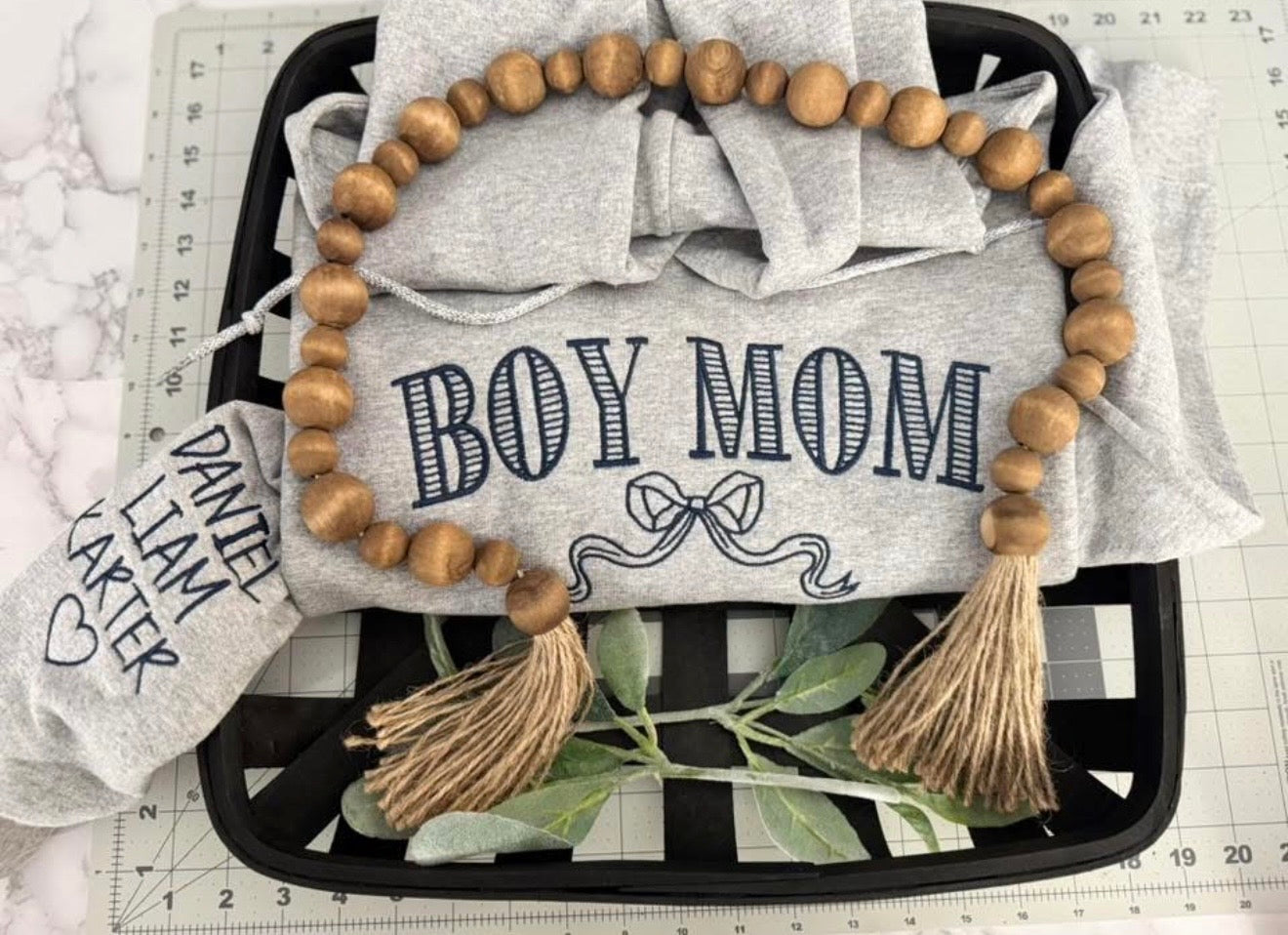 Boy Mom - Personalized Sleeve Names