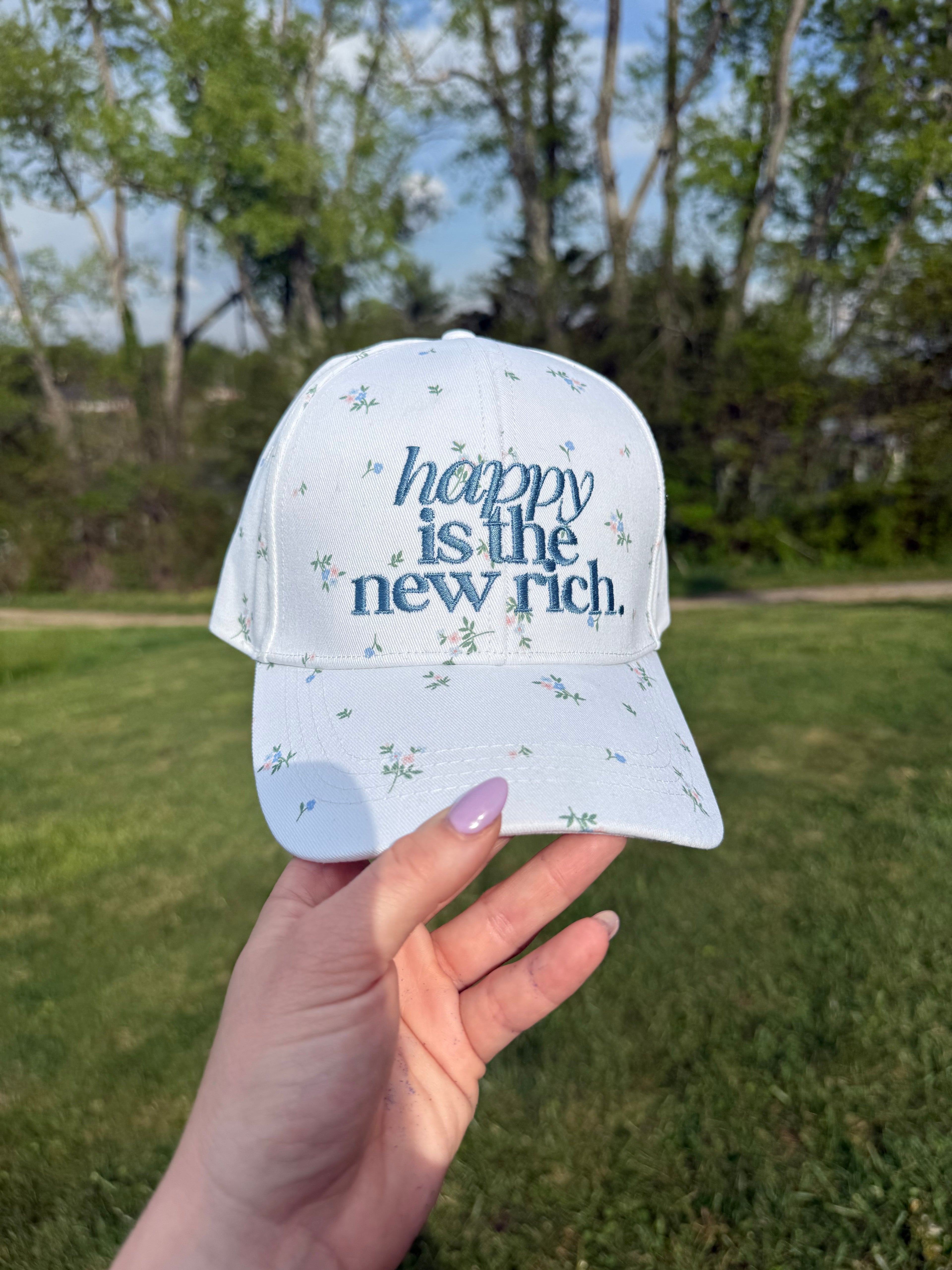Happy Is The New Rich Hat