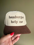 Hamburger Help Me Hat