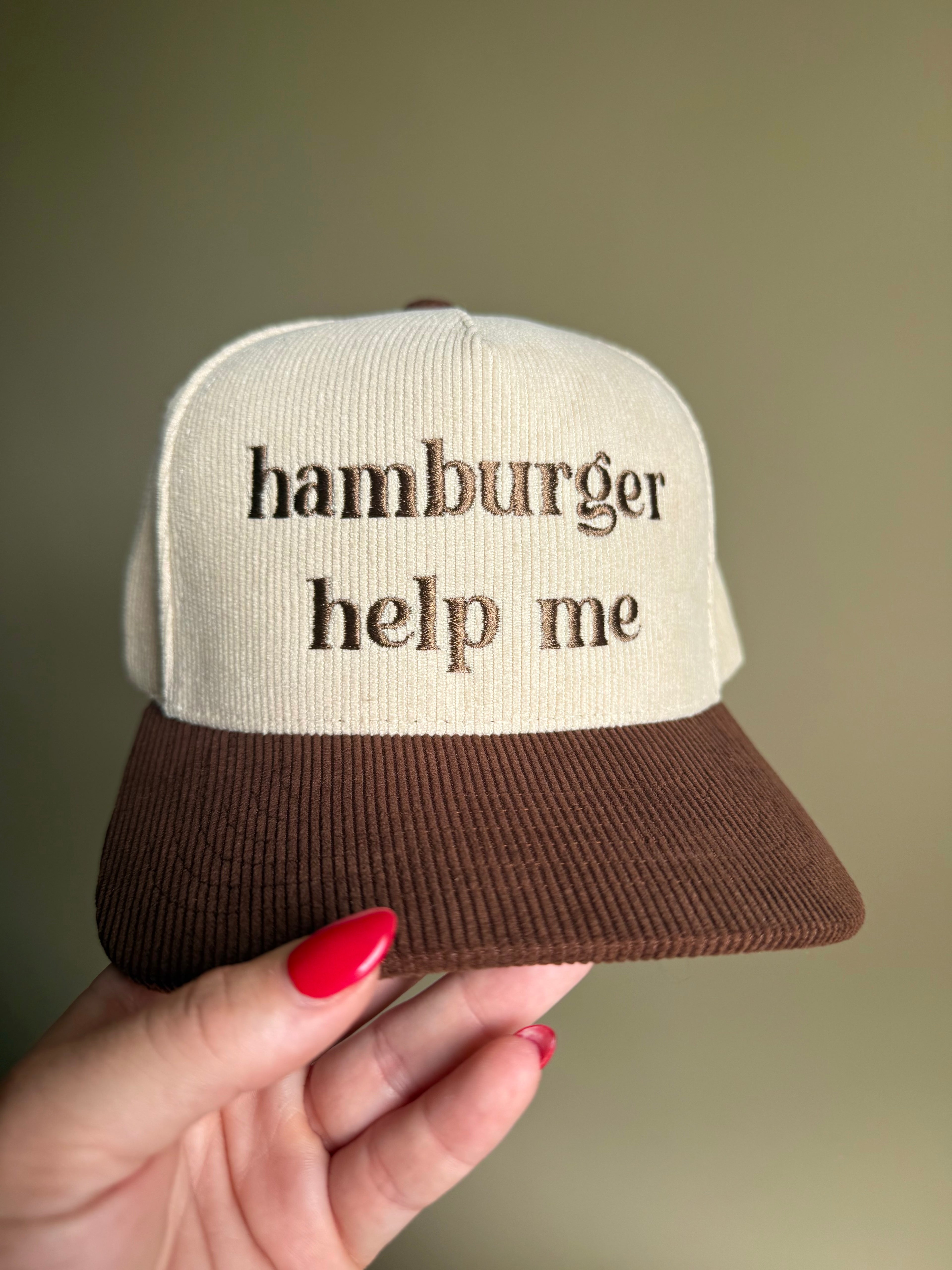 Hamburger Help Me Hat