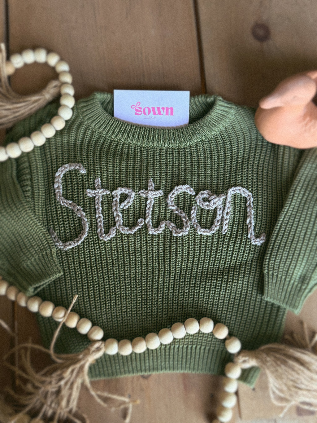 Hand Embroidered Baby Sweater