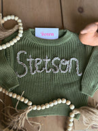 Hand Embroidered Baby Sweater